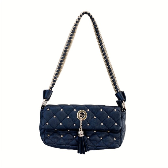 Vintage 90s Diamond Quilted Shoulder Bag - Picture 1 of 5